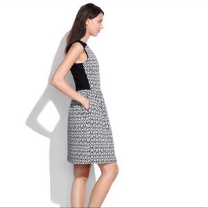 MADEWELL White Diamond Jacquard Sleeveless Dress